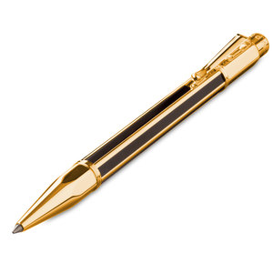 Caran d'Ache Varius Chinablack ballpoint pen gold