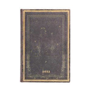 Paperblanks Old Leather Collection 2023 Diary Mini Arabica Day-to-View - 1