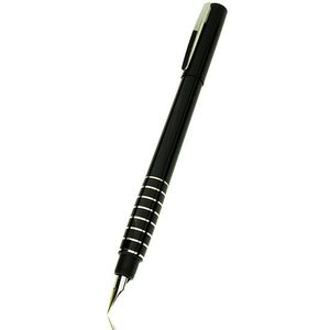 Lamy Accent Brilliant Fountain Pen Black/Rhodium Rings Medium Nib - 7