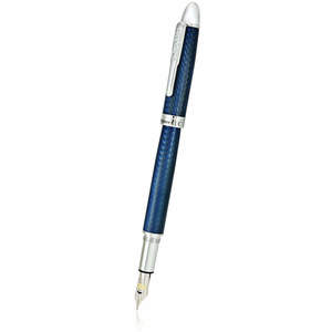 Conklin Herringbone Royal Blue Fountain Pen