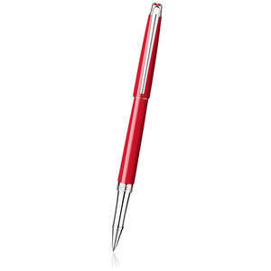 Scarlet Red Caran d Ache Léman Slim Rollerball Pen - 1