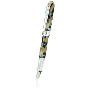 White Satin Conklin Minigraph Fountain Pen - 1