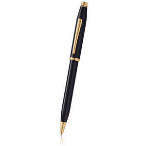 Black/Gold Cross Century II Ballpoint Pen - 1