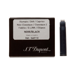Black Dupont fountain pen cartridges - 1