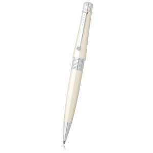 Pearlescent White Cross Beverly Ballpoint Pen - 1