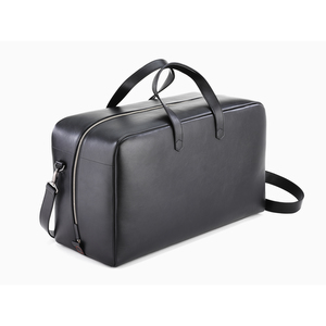 Caran d'Ache La Collection De La Maison Zipped Leather Weekend Travel Bag Black - 1