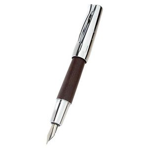 Faber-Castell Emotion Fountain Pen Pearwood Dark Brown Medium Nib - 4