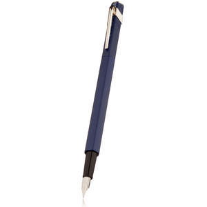 Matt Blue Caran d Ache 849 Classic Fountain Pen - Medium Nib - 1