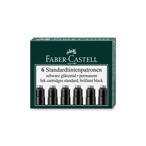 Black Faber-Castell fountain pen cartridges - 1