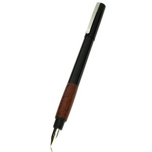 Lamy Accent Brilliant Fountain Pen Black/Briar Wood Fine Nib - 7