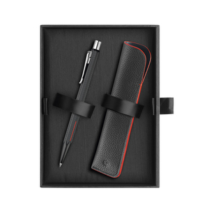 Caran d'Ache Ecridor Mechanical Pencil & Leather Case Set Black - 1