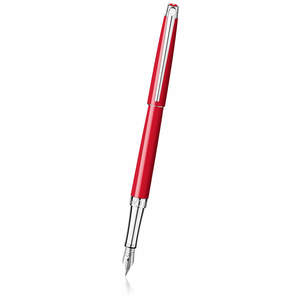 Scarlet Red Caran d Ache Léman Slim Fountain Pen - 1