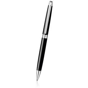 Black Caran d Ache Léman Slim Ballpoint Pen - 1
