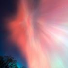 The May 11 auroral corona, captured from Lake Aviemore. Photo: Ian Griffin