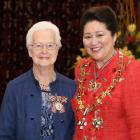 Fay Taylor, of Mosgiel, was awarded the KSM for services to the community. PHOTOS: GOVERNMENT HOUSE