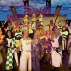 The cast of Showbiz Queenstown's production of the musical Monty Python's Spamalot. PHOTO: TAMSIN...