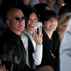 Jeff Bezos and Lauren Sanchez  at the Dolce &amp; Gabbana autumn-winter 2024-25 men’s collection...