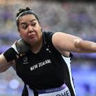 New Zealand's Maddi Wesche in shot put action at the Paris Olympics. Photo: Reuters