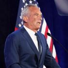 Robert Kennedy Jr announced he was pulling out of the race at an event in Phoenix. Photo: Getty...