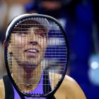 Jessica Pegula celebrates making her first US Open semi-final. Photo: Reuters 