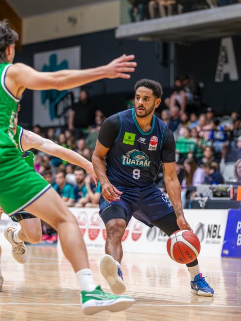 Auckland Tuatara guard Corey Webster in action during an NBL game against Manawatu. PHOTO: GILES...