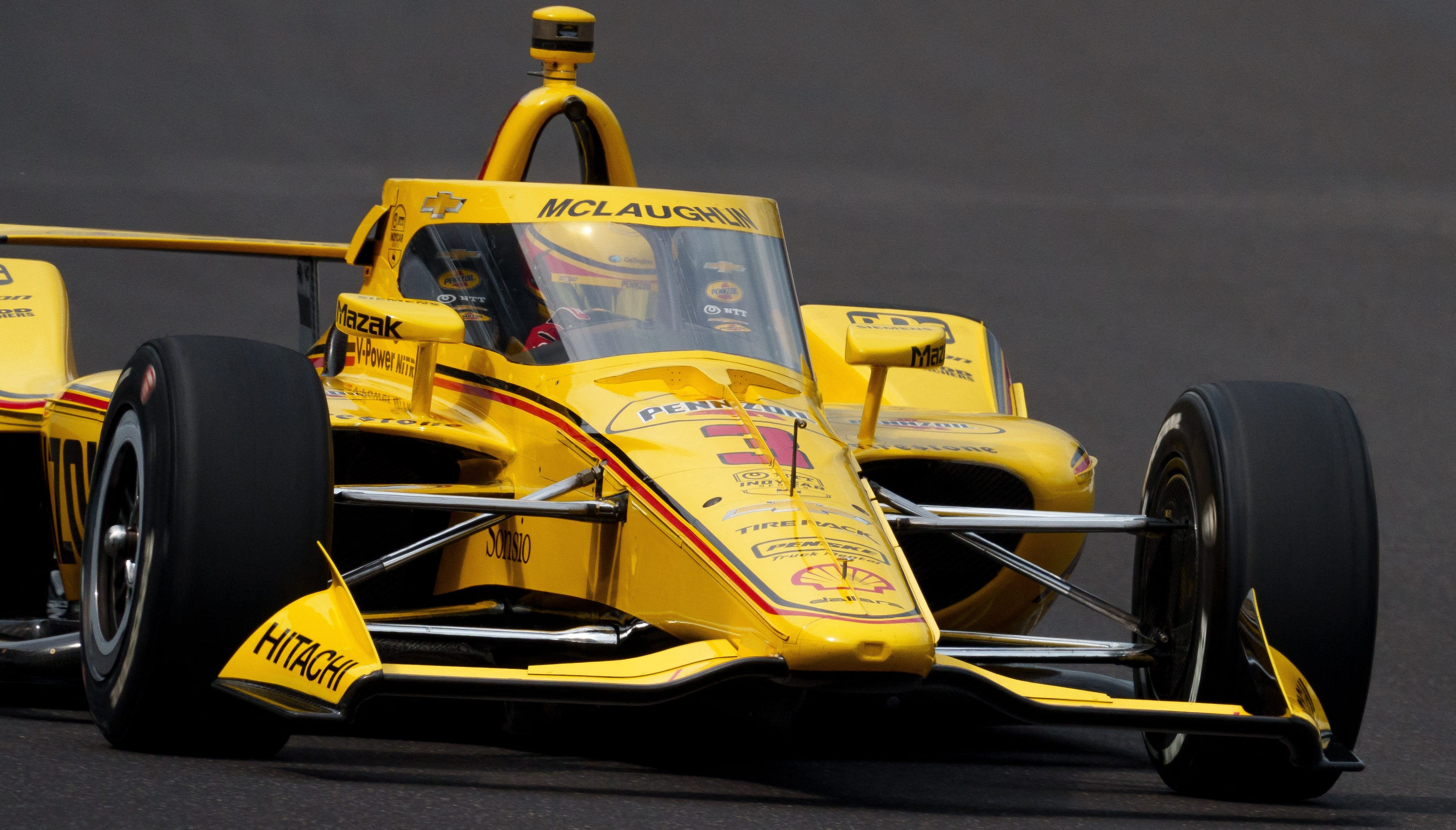 New Zealand’s Scott McLaughlin will start the Indianapolis 500 from pole position on Monday...