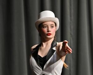 Aliyah Foote performs at the Dunedin Tap Dancing Society competitions at Coronation Hall in...