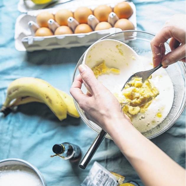 Baking banana bread may relieve boredom in lockdown and also satisfy cravings for sugar in times...