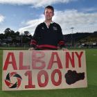 Albany Hockey Club president Ben Sinnamon gets ready to celebrate the club’s centenary. PHOTO:...