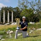 Ben Campbell celebrates victory at the International Series Morocco tournament. PHOTO: ASIAN TOUR