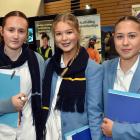 St Hilda’s Collegiate School pupils Charlotte Horrell, 16, of Waikaia, Annie Barnett, 15, of...