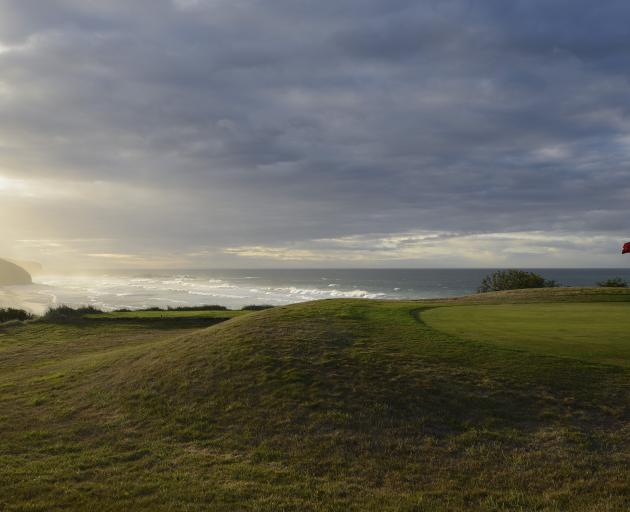 The eighth green at the Chisholm Links course.