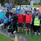 About 50 people marked the 300th Balclutha Parkrun at the Naish Park duck pond in Balclutha on...