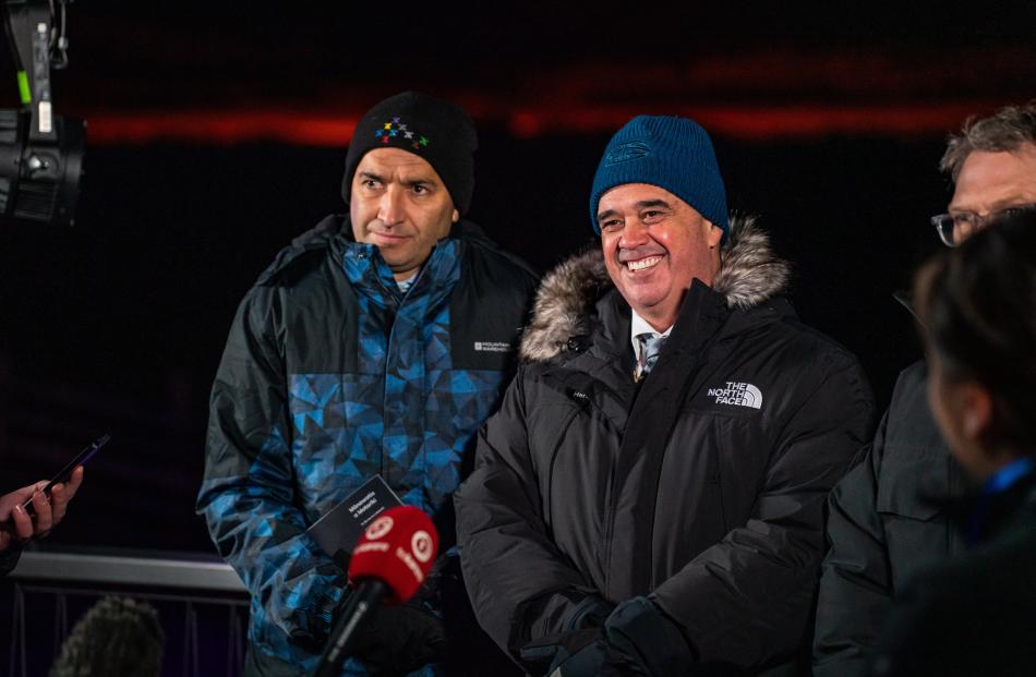 Conservation Minister Tama Potaka (left) and astronomer and scholar Rangi Mātāmua.