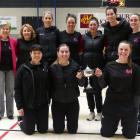 Ex High celebrates after winning Netball Eastern Southland’s MLT Premier League competition final...