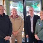 Rotary Club of Gore treasurer Graeme Lynn (left), president Russell Welsh (second from left) and...