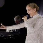 Celine Dion performs during the opening ceremony of the Paris 2024 Summer Olympics on Friday....