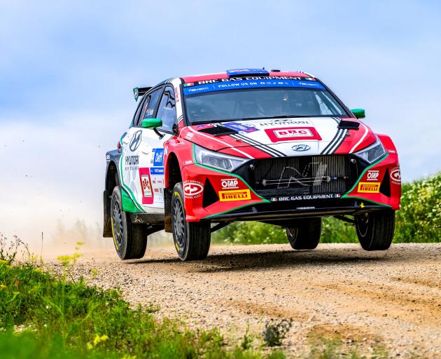 Hayden Paddon in action at Rally Estonia. PHOTO: PADDON RALLYSPORT