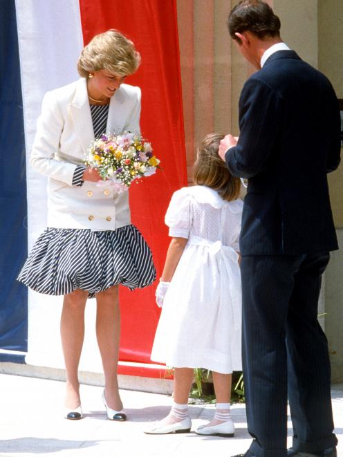 ... to a medium-length design worn by the late Diana, Princess of Wales... 