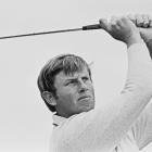 English golfer Peter Oosterhuis during the 1973 Open Championship at Troon in Scotland, UK, July...