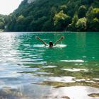 Taking a bath in a lake in the alps. PHOTOS: GETTY IMAGES