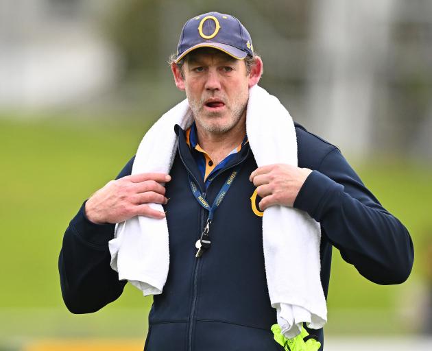 Otago coach Tom Donnelly at a recent training. PHOTO: ODT FILES