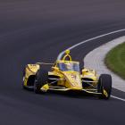 Team Penske's Scott McLaughlin during practice for the the Indianapolis 500. Photo: Getty Images