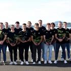 The Black Sticks men’s squad for the Paris Olympics pose for a team photo during the selection...