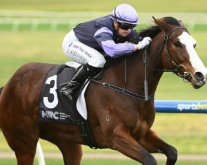 Jaylah Kennedy rides La Casona to victory at Sandown last month. PHOTO: GETTY IMAGES