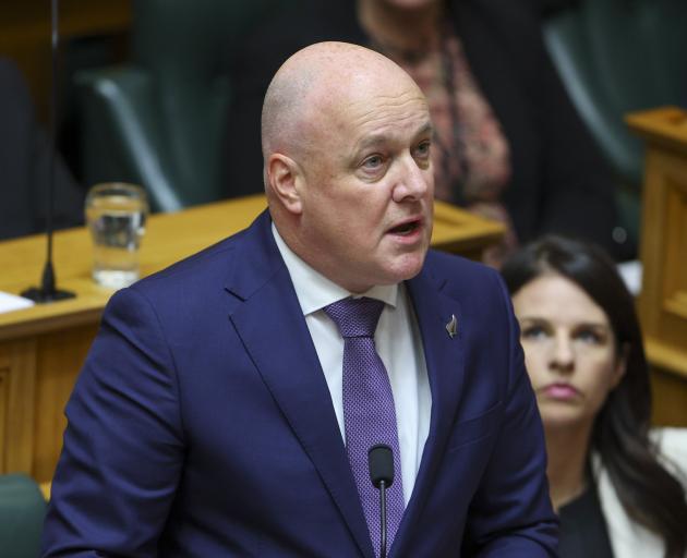 Prime Minister Christopher Luxon speaks to abuse survivors in Parliament. PHOTO: GETTY IMAGES