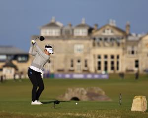 Lydia Ko on the 18th tee at St Andrews. Photo: Getty Images