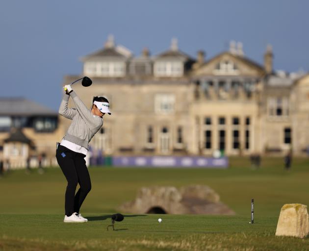 Lydia Ko on the 18th tee at St Andrews. Photo: Getty Images