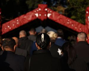 Mourners arrive at the funeral of Kiingi Tuheitia. PHOTO: GETTY IMAGES