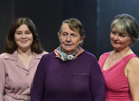 Bothered and Bewildered's (from left) Laura Whelan (young Irene), Kay Masters (Irene) and Alison...